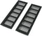 Geesatis 2 Pcs Louvered Ventilation Grille Air Vent for Cabinet Shoe Cabinet Hardware Accessories Ventilation Cover, with Mounting Screws, Black, ...