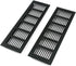 Geesatis 2 Pcs Louvered Ventilation Grille Air Vent for Cabinet Shoe Cabinet Hardware Accessories Ventilation Cover, with Mounting Screws, Black, ...