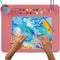 Silicone Painting Mat with Cup and Palette Removable, 20"X16" Thick Silicone Art Mat for Craft with Raised Edge, Artist Creator Mat Silicone for R...