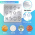 BENECREAT Zodiac Signs Themed Metal Stencil, Stainless Steel Drawing Stencil Template for Wood Burning, Wall Painting Crafts and Decorations, 6x6"...