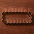 LILIAO Scalloped Edge Rectangle Cookie Cutter, 4.7 x 1.9 inch, Stainless Steel...