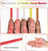 500 Pcs 3 Inch Plastic Steak Markers Colorful Plastic Meat Doneness Picks Steak Temperature Sticks Rare, Medium Rare, Medium, Medium Well, Well fo...