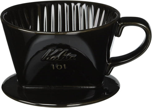 Kalita #01005 Kalita Ceramic Coffee Dripper, For 1-2 People, Black...