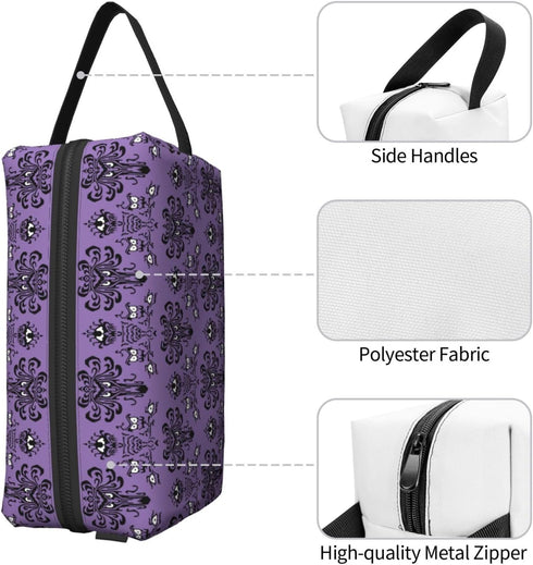 Large Makeup Bag for Women Portable Travel Cosmetic Toiletry Organizer Case With Zipper...