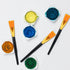 10pcs Flat Paint Brushes 1 Inch Wide, Watercolor Acrylic Paint Brush Bulk Synthetic Nylon Oil Painting Brushes for Artists Professional Amateurs G...