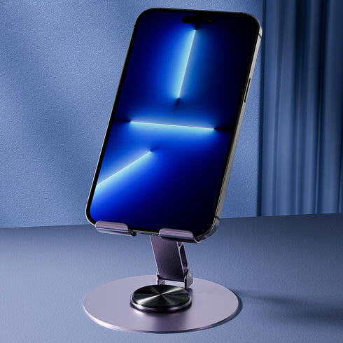 Phone Tablet Holder Metal Phone Stand 360° Rotation All Kinds Cellphone Foldable Scalable Office Desk Adjustable Portable for Travel......