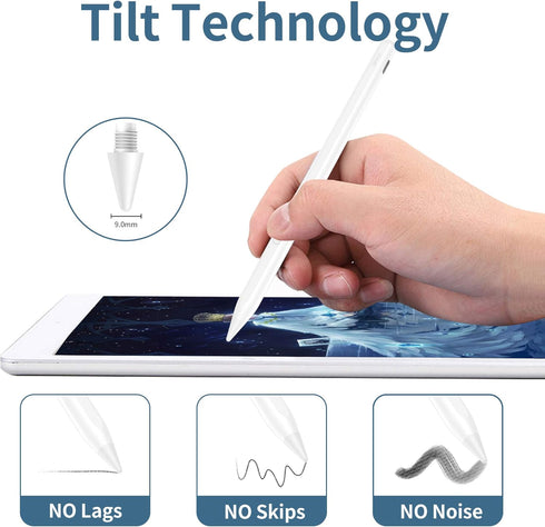 Uogic Stylus Pen for ipad, 2018-2022 Model, Magnetic, Rechargeable, Palm Rejection, Compatible with Apple ipad pro 11"/12.9", ipad 6/7/8/9/10th Ge...