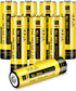 iMah HR6 AA rechargeable batteries Ni-MH 1.2V 1800mAh for Flashlight Remote Control Car Toys Clock, also Compatible with Panasonic BK-3MCCA8BA BK-...