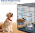Dog Kennel Bowls for Crates, Hanging Dog Crate Water Bowls No Spill, 2 Pack Kennel Food Water Bowl Mountable Cage Accessories, Stainless Steel Pet...