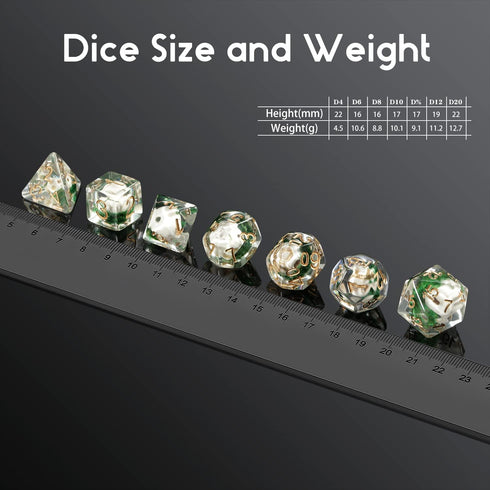 Skull DND Dice, DNDND 7PCS Resin Dice Set with Velvet Pouch for Dungeons and Dragons D&D Role Playing Games and Tabletop Games ?Skull...
