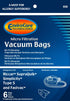 EnviroCare Replacement Micro Filtration Vacuum Cleaner Dust Bags made to fit Riccar SupraQuik and Simplicity Type S and Fastvac 6 pack...