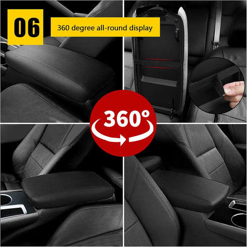 AOMSAZTO Black Armrest Covers for Nissan Murano 2015-2023 Console Pad for Murano...