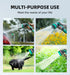 Heavy Duty Garden Hose Nozzle, 10 Spray Patterns Water Hose Sprayer with Thumb Control On/Off Valve, Comfortable Grip, Ideal for Outdoor Watering,...