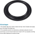 MECCANIXITY Rubber Speaker Foam Edge Surround Rings 4 Inch 63mm x 98mm Perforated Subwoofer Rings Replacement Parts for Speaker Repair or DIY Blac...
