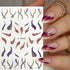 6 Sheets French Tip Nail Art Stickers 3D Self-Adhesive Gold Glitter Nail Decals Stripes Waves Lines Nail Design Stickers Acrylic Nail Art Supplies...