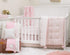 NoJo Serendipity - Pink Elephant Print 100% Cotton Fitted Crib Sheet, White, Pink...