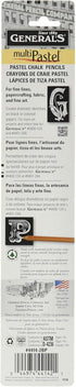 Multipastel Chalk Pencils 2/Pkg-White...