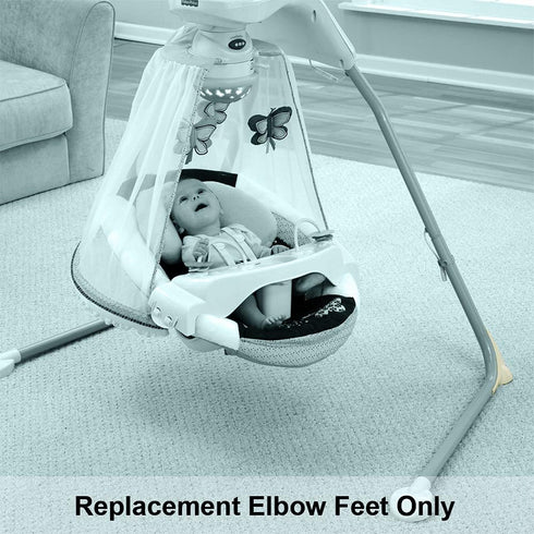 Replacement Parts for Fisher-Price Cradle 'n Swing - T4522 ~ Butterfly Model ~ Fits Other Models as Well ~ Replacement Elbow Feet...