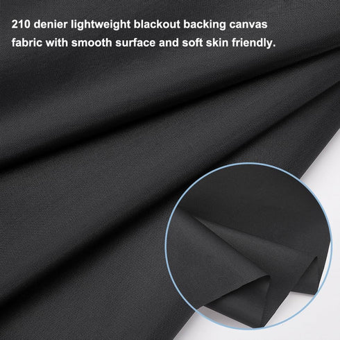 AHANDMAKER 2 Yard 210 Denier Canvas Fabric, 59" Wide Polyester Outdoor Waterproof UV Sun Protection Canvas Fabric, for DIY Project Outdoor Awning ...
