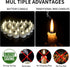Flameless LED Tea Light Candles: 24 Pack Battery - Powered Fake Candles,Batteries Included,Unscented,for Seasonal & Festival Celebration,Warm Whit...