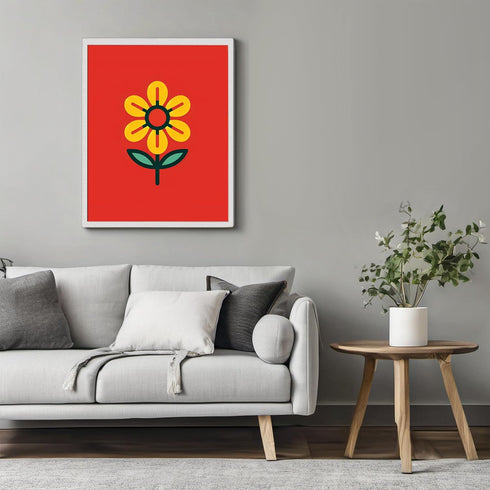 Posterizer 1 pcs-Trendy Cute Aesthetic Flower Poster-Floral & Botanical Art-Abstract & Modern Art-Gift for Daughter, Son, Kids-decor for Girls, Te...