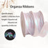 2 Rolls Laser White Organza Ribbon 1-1/2 Inch Wide 10 Yards for Gift wrap Bow DIY Craft Bouquet Wreath Baking Baby Shower Wedding Parties Valentin...