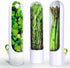 Lasting Refrigerator Herb Keeper,Fresh Herb Keeper Storage Container for Asparagus,Coriander,Mint,Keeps Greens and Vegetables Fresh...