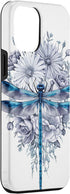 iPhone 13 Pro Max Blue Dragonfly Watercolor Art Insects Lover Earth Day Case...