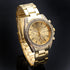 Top Plaza Unisex Gold Fashion Womens Mens Crystal Accented Analog Quartz Bracelet Watch...