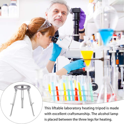 Laboratory Liftable Tripod- Chemistry Heating Support Stand, Adjustable Lamp Holder, Experimental Teaching Equipment for Laboratory Chemistry Educ...