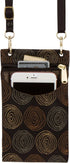 Danny K. Women's Tapestry Crossbody Cell Phone or Passport Purse, Handmade in USA...