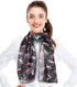 CBC Crown Women's Lightweight Pink Ribbon Silk Feeling Satin Striped 13"x60" Scarf...
