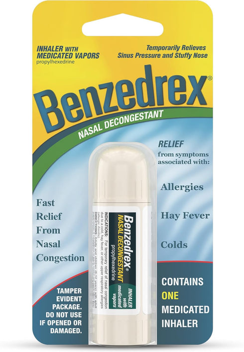 Benzedrex Nasal Decongestant Inhaler, 1 Count (Pack of 1)...
