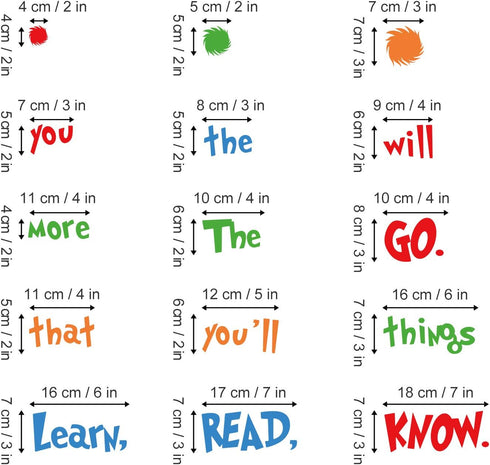 decalmile Reading Wall Decals Inspirational Quotes and Sayings Children Wall Stickers Kids Bedroom Classroom Wall Decor...
