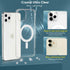 Clear Magnetic Case for iPhone 11 with Mag-Safe Wireless Charging, Soft Silicone TPU Bumper Cover, Thin Slim Fit Hard Back Shockproof Anti-Yellow ...