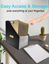 Clipboard Holder - Accordian Expanding Clipboard Stand, Vertical Clipboards Storage Holder Small White Board/Desk Organizer for School, Home and O...