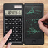 EooCoo Scientific Calculator with Notepad,10-Digit Large Display Office Desk Calcultors,Support Solar and Battery,Foldable Calculator for Students...