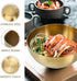 Healeved Gold Bowl Decorative Bowls Large Mixing Bowl Stainless Steel Salad Bowl Golden Food Containers Pasta Bowls Copper Bowl for Kitchen Mixing...