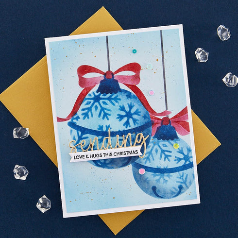 Spellbinders Snowflake Ornaments Stencil, Clear...