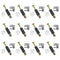 12 Set Cam Lock Screws, 35mm Cam Screws Cam Bolt Cam Lock Fasteners, 3 in 1 Cam Fitting Cam Connector Bolt Cam Dowel Cabinet Pre-Inserted Nut for ...