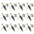 12 Set Cam Lock Screws, 35mm Cam Screws Cam Bolt Cam Lock Fasteners, 3 in 1 Cam Fitting Cam Connector Bolt Cam Dowel Cabinet Pre-Inserted Nut for ...