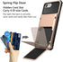 Vofolen Case for iPhone 6s 6 7 8 SE2 Case Wallet Credit Card Holder ID Slot Pocket Scratch Resistant Dual Layer Protective Bumper Rubber Armor Har...