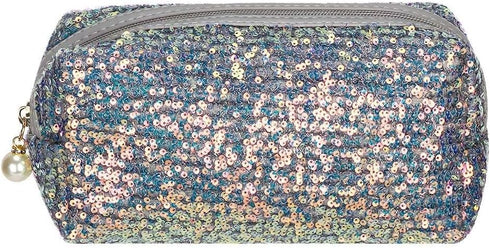 Glitter Sequin Cosmetic Bag Portable Zipper Shine Makeup Zipper Bag Handbag Toiletry Bag Handbag Organizer Bag Travel Accessories...
