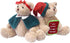 2pcs Plush Teddy Bear, 11.7" TGift Stuffed Bears in Diffrent Styles, Soft Cute Stuffed Animals, Vintage Christmas Teddy Bear Plush Gifts for Girls...