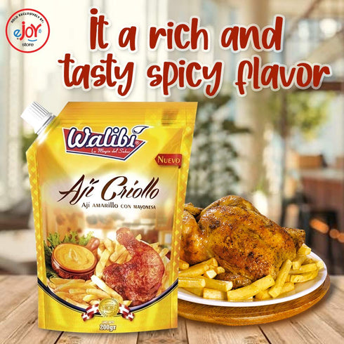 Walibi eJoyStore Aji Criollo - Hot Yellow Peruvian Pepper Sauce 200gr...