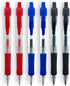 PENS bulk pack of 12 ink pens, Retractable ballpoint pens Medium point 0.5 mm, 6 black pens & 3 Blue pens 3 red pens &combo pack...