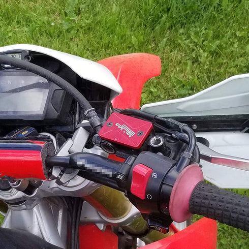 Motorcycle CNC Front Brake Fluid Reservoir Cover Cap Compatible To XR50/XR100 CRM50 CRM80 FTR223 SL230 XR230 CRM250R/AR CRF250L CRF250M CRF250RALL...