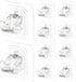 10PCS Curtain Rods No Drilling,Bracket No Drill Curtain Rod Brackets Self Adhesive Curtain Rod Holders Nail Free Adjustable Curtain Rod Hooks Curt...