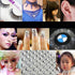 Elandy 1Sheet(91PCS) 4 Different Sizes Self-Adhesive Craft Jewels Flatback Rhinestone Crystal Gems Stickers for Crafts Body Eyes Nail Makeup Festi...