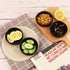 3.5" Ceramic Side Dish Set of 4 - Small Porcelain Soy Dipping Sauce Dishes - Black Seasoning Bowls Dinnerware Sets for Serving...